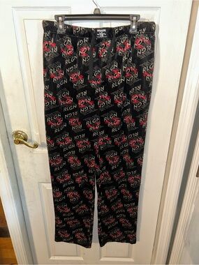 True Religion Lounge Wear Red/Black Pants Mens Size XLARGE
